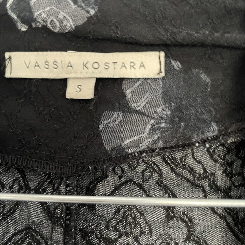 Vassia Kostara blazer, size small, black multicolor