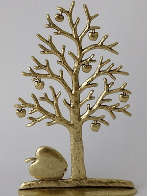 Miniature Sculpture Apple Tree new brass by Panagiotis Tzafolias