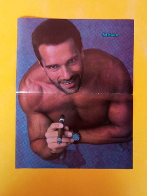 Arnold Schwarzenegger poster used from Blek