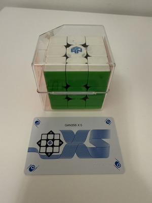 GAN 356 XS Speed Cube 3x3 като нов с кутия и аксесоари