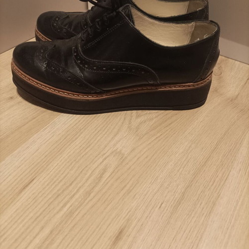 Oxford shoes like new, black, comfortable