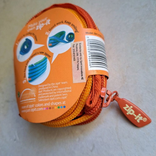 Zipit Rainbow pencil case orange new, 20x3x12cm