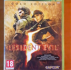 Resident Evil 5 Gold edition with code Xbox 360