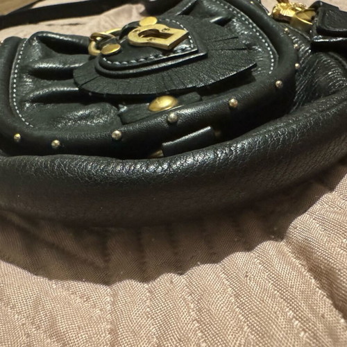Juicy Couture bag cross body like new, black leather with charms