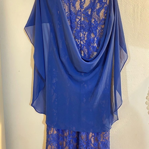 Opera House Luxury Blue Dress like new for Formal Events
