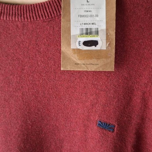 Knitted sweater new, bordeaux Funky Buddha size L