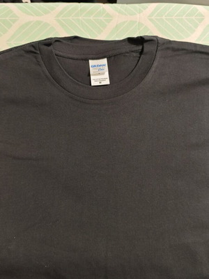 T-shirt Gildan heavy cotton μαύρο μέγεθος M καινούργιο σετ 3 τεμαχίων