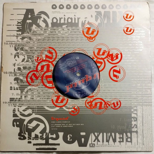 Liquid One Love Family vinyl used, electronic music