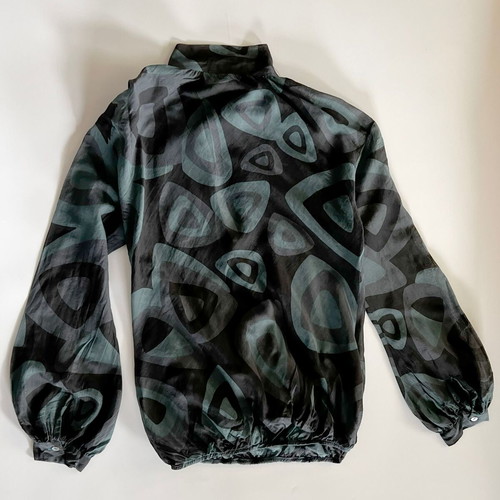 Benetton shirt used, size M, black and green