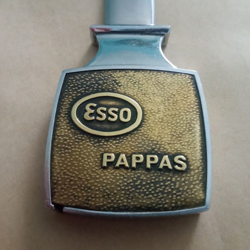 Vintage Esso Pappas Letter Opener used, 1960s
