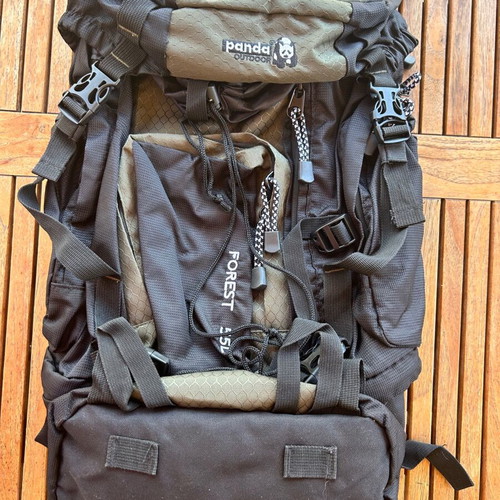 Panda Forest 55 lt Hiking Backpack new, black and khaki