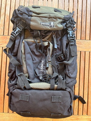 Panda Forest 55 lt Hiking Backpack new, black and khaki