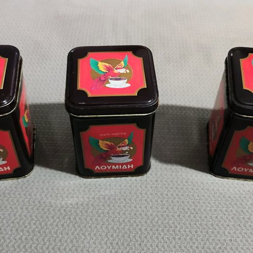 Lumidis Coffee Old Boxes used, set of 3