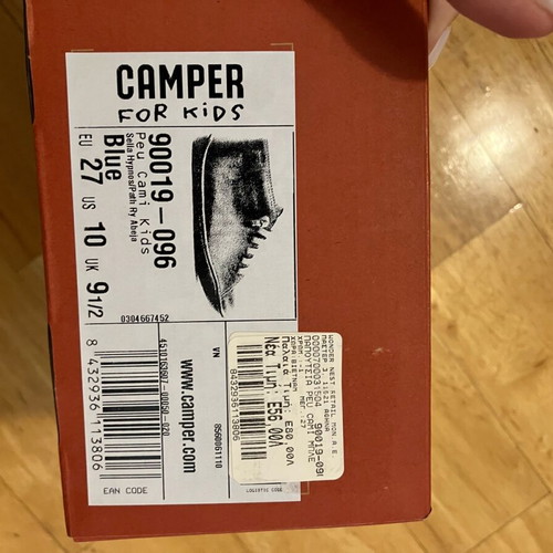 Camper blue leather boots new no 27