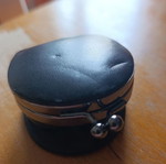 Leather coin wallet like new, black