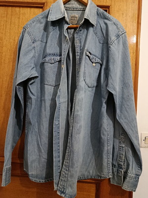 Denim men's shirt XXL used with bonus shirt