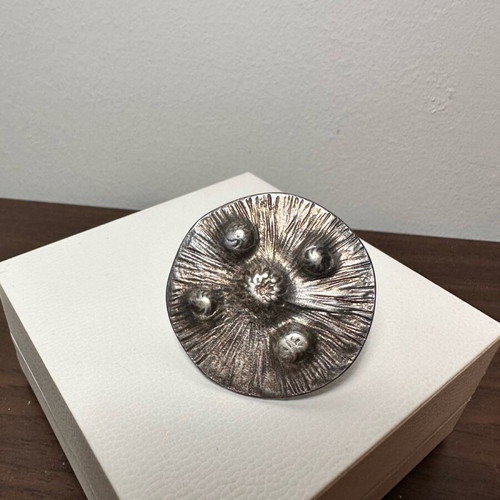 Steel ring used with 3D decorative details