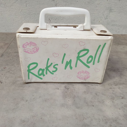 Raks n Roll case for 10 audio tapes used, 1980s
