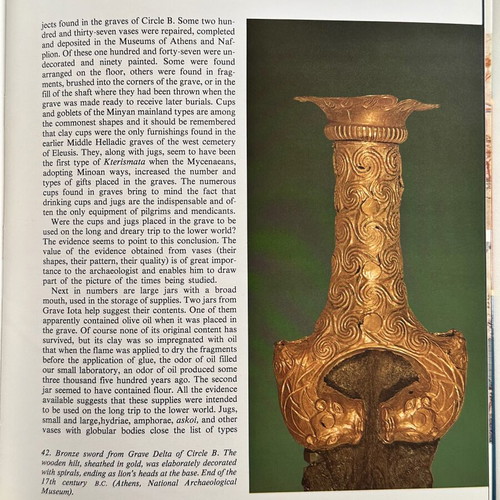 Mycenae Rich In Gold 1983 hardcover book like new