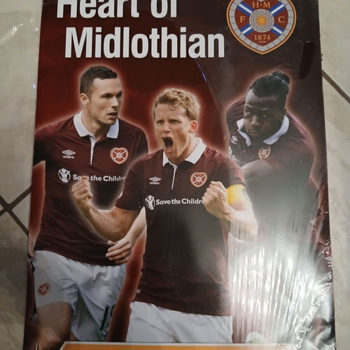 Heart of Midlothian FC official wall calendar 2018 like new