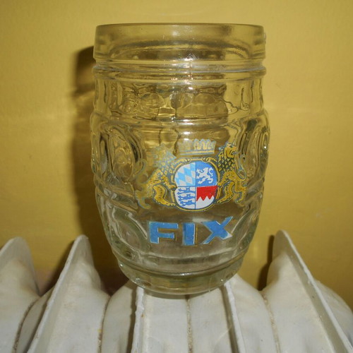 Fix promotional beer glass used, 1970s