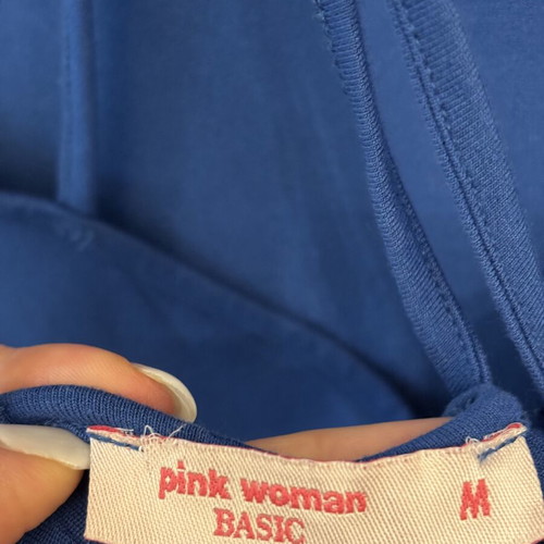 Макси рокля Pink Woman синя, като нова, размер от среден до голям
