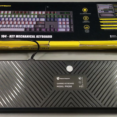 Panstan PK200 Mechanical Retro Keyboard like new with backlit keys
