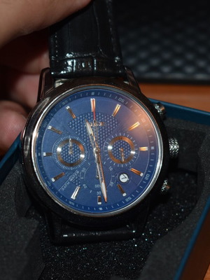 LIGE Quartz Watch Like New, Black, Men's
