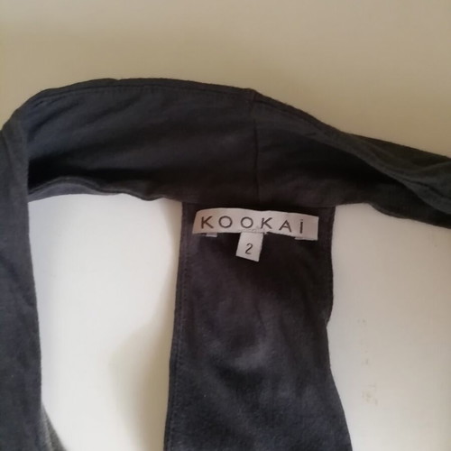 Kookai sleeveless blouse with 2 layers like new, size M/L, gray and red