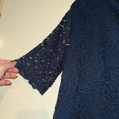 Mango lace dress dark blue, size M, new with tag