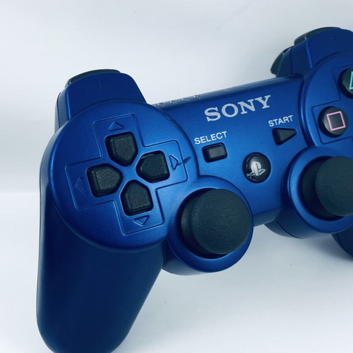 Blue PS3 PlayStation 3 controller with 3m charging cable VX7 165