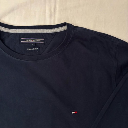 Tommy Hilfiger blue long sleeve shirt new, size L