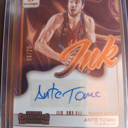 Ante Tomic Ink Autograph Orange Parallel basketball card like new