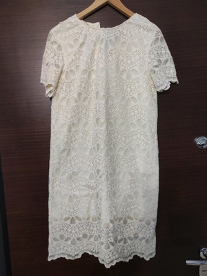 Zara dress used, beige, size M