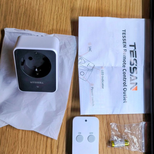 TESSAN Remote Control Outlet TS-WRC01-DE New 3600W 16A 30m Range