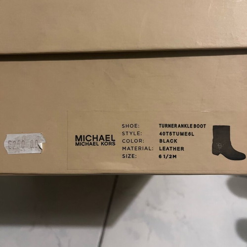Michael Kors boots new, black leather, size 36.5