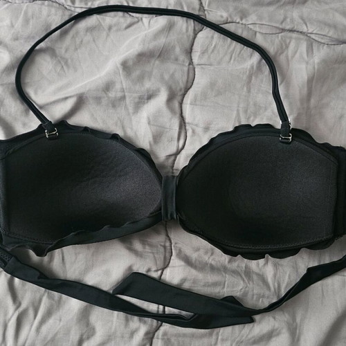 Swimwear top strapless black like new, size XL