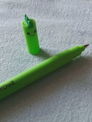 Legami Dino Gel Pen Green, New, Erasable 0.7 mm