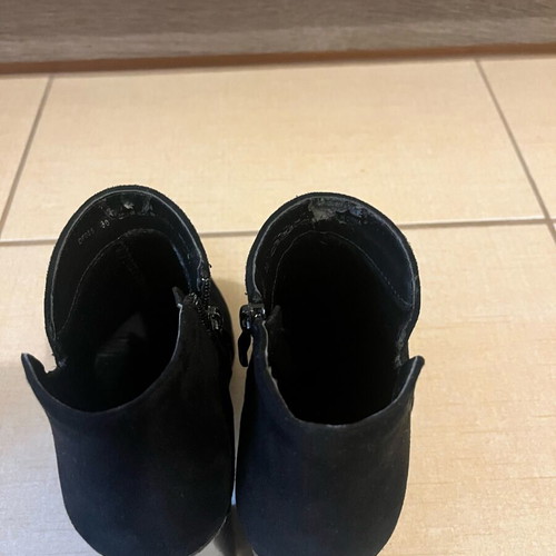 Migato ankle boots used black with 9cm heel, size 38