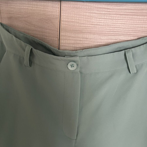 Fabric pants like new, mint color, size M 38 10, elastic waist