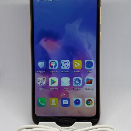 Huawei Y6 2019 used with small crack, brown, 32GB