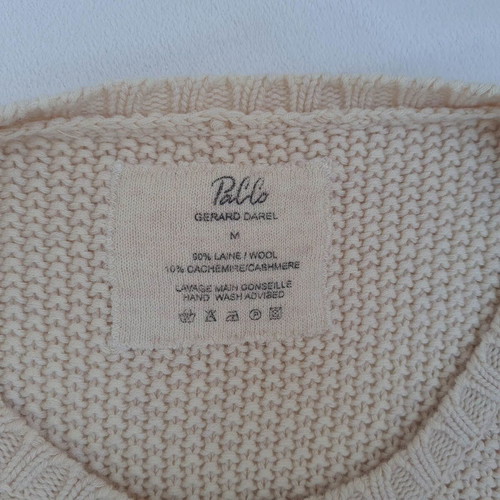 Gerard Darel women's knit dress wool and cashmere size M like new beige