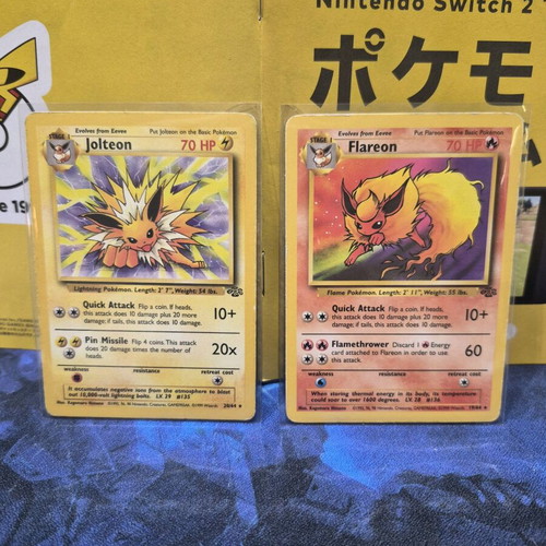 Pokemon Cards Jolteon & Flareon Jungle Set 1999 used, pack