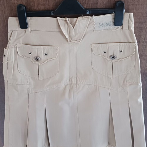 Ysatis skirt beige like new, size M 38 10, 100% cotton