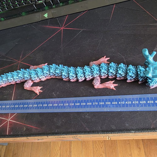 Decorative dragon with color change over 50 cm new