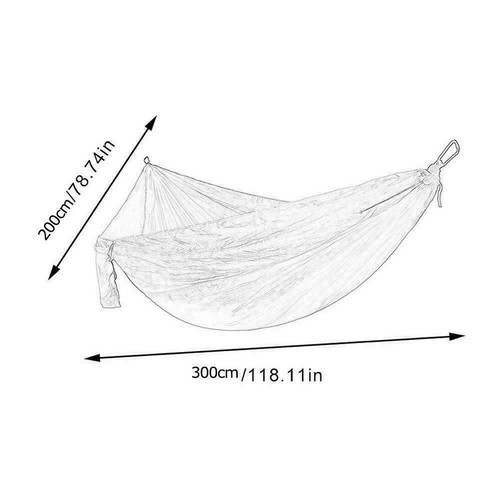 Hammock for 3 persons 3x2 meters parachute silk nylon, new