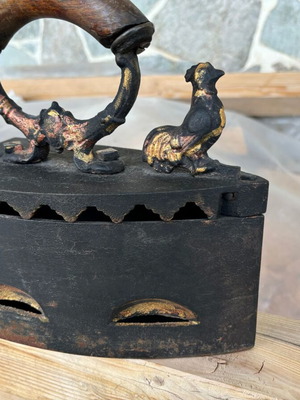 Charcoal iron antique for decoration, like new