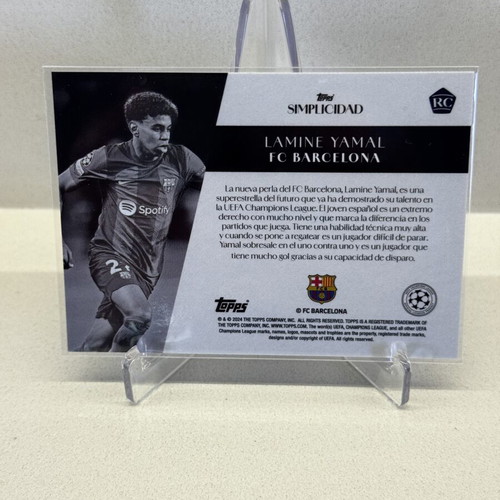 Lamine Yamal Topps 2023-24 Simplicidad Rookie Barcelona FC card new