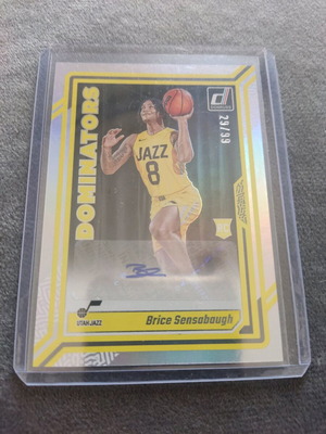 Dominator's Donruss Brice Sensabough κάρτα με αριθμό και αυτόγραφο σαν καινούργιο