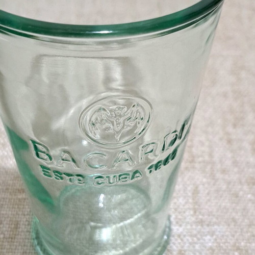 Bacardi ESTD CUBA 1862 Collectible Water Glass like new